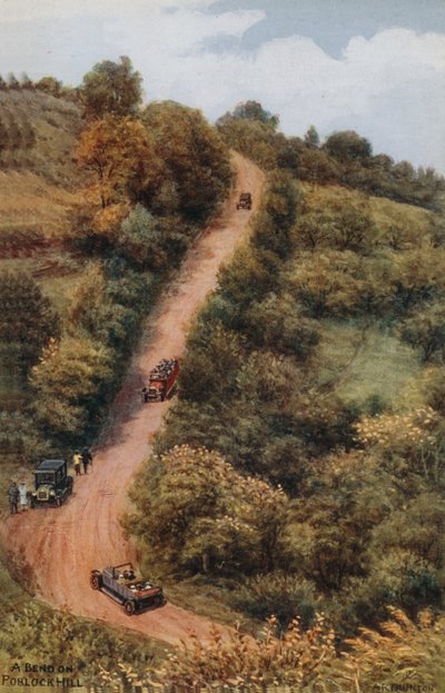 Un virage sur Porlock Hill - Alfred Robert Quinton