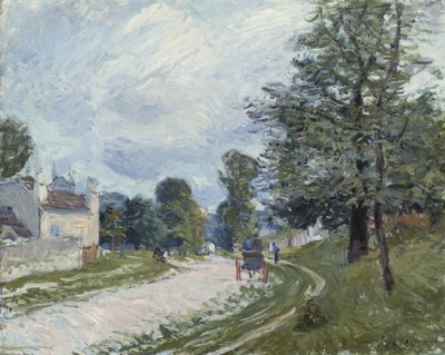 Un virage dans la route - Alfred Sisley