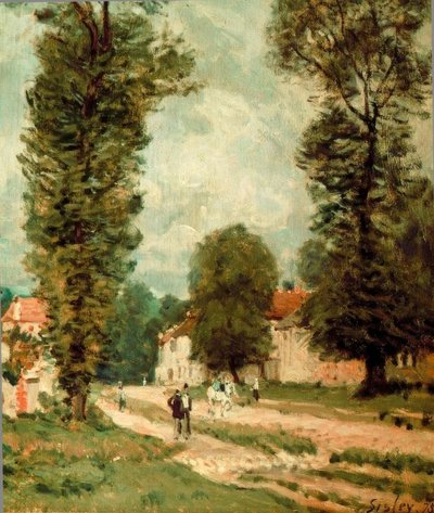 La route de Versailles - Alfred Sisley