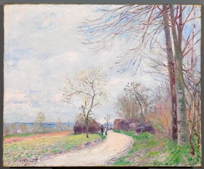 Le Chemin des Buttes (au Printemps) - Alfred Sisley