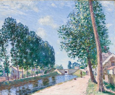 Le canal du Loing à Moiret, vers 1892 - Alfred Sisley