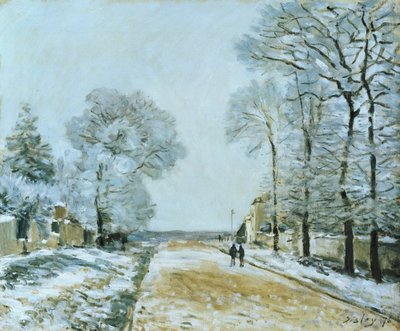 La Route, effet de neige, 1876 - Alfred Sisley