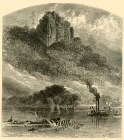 Chimney Rock, près de Fountain City, 1874 - Alfred Rudolph Waud