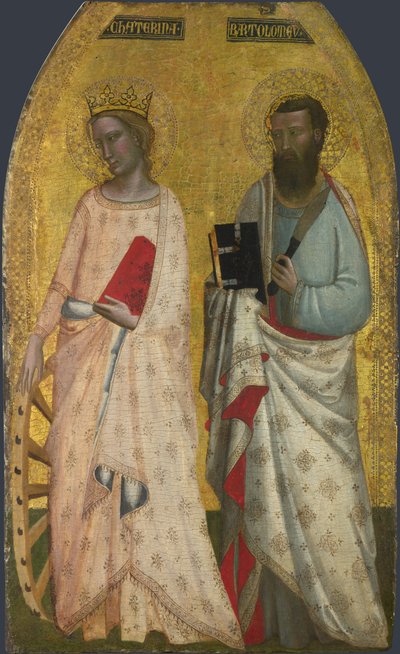 Saints Catherine et Barthélemy, vers 1350 - Allegretto Nuzi