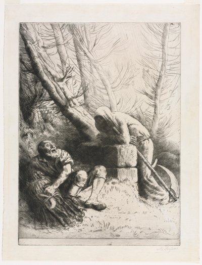 La Mort et le Bûcheron, 1881 - Alphonse Legros