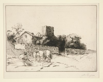 Le mur du presbytère - Alphonse Legros