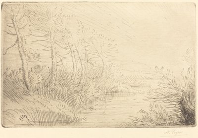 Bord de la rivière - Alphonse Legros