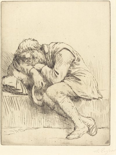 Mendiant endormi - Alphonse Legros