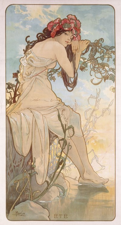 Été - Alphonse Mucha