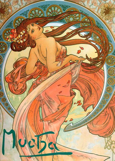 Danse de la série Les Arts, 1898 - Alphonse Mucha