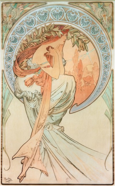 La Poésie - Alphonse Mucha