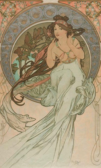 Musique des Arts, 1898 - Alphonse Mucha