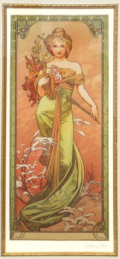 Printemps de la série Les Saisons - Alphonse Mucha