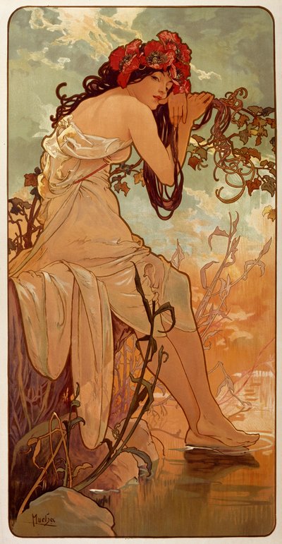 Été, 1896 - Alphonse Mucha