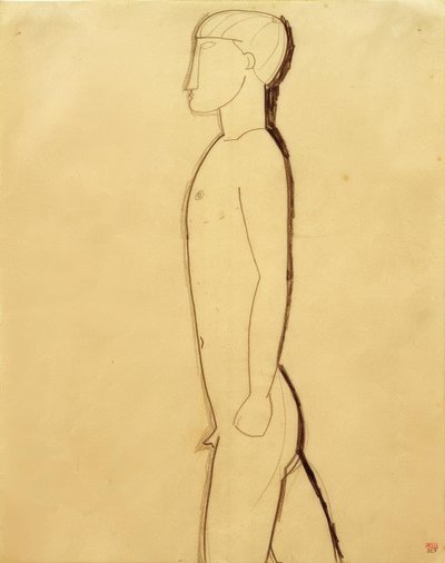 Homme de profil - Amedeo Modigliani