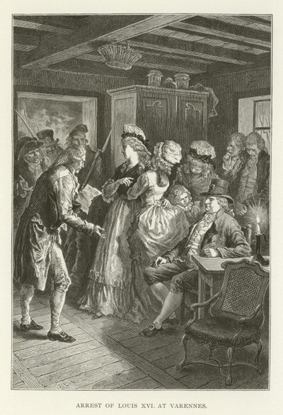 Arrestation de Louis XVI à Varennes - American School