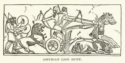 Chasse au lion assyrienne - American School