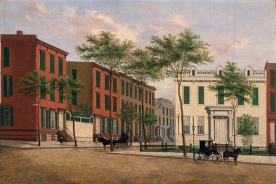 Rue à Brooklyn, 1880-90 - American School