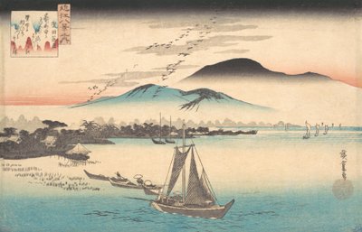 Oies Descendant vers Katada - Ando Hiroshige