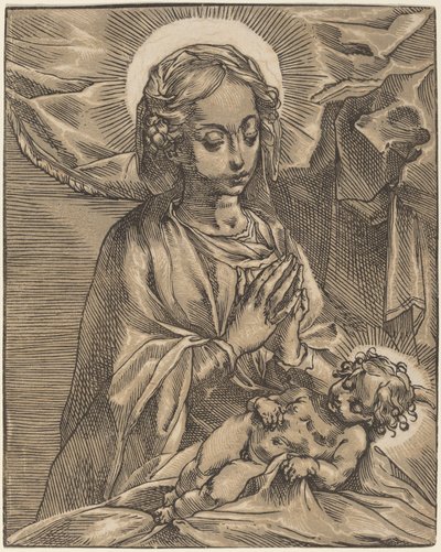 Madone et enfant, 1591-93 - Andrea Andreani