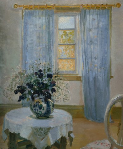 Intérieur avec clématite - Anna Kirstine Ancher