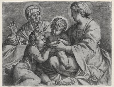 Madonna avec le bol - Annibale Carracci