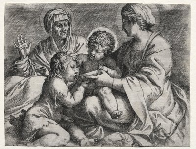 Vierge avec le bol - Annibale Carracci