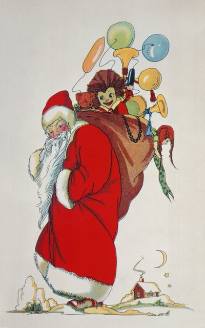 Voici le Père Noël (illustration de livre) - Anonymous