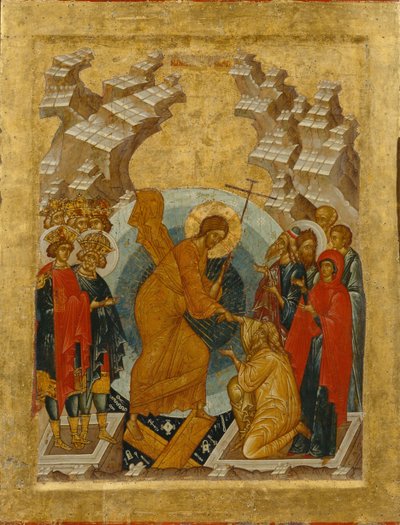 La descente aux enfers - Anonymous Russian icon painter