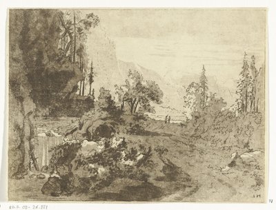 Paysage montagneux - Anthonie van den Bos