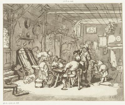 Intérieur de ferme - Anthonie van den Bos