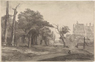 Paysage avec château - Antoon Overlaet