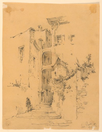 Rue à San Remo - Arnold William Brunner