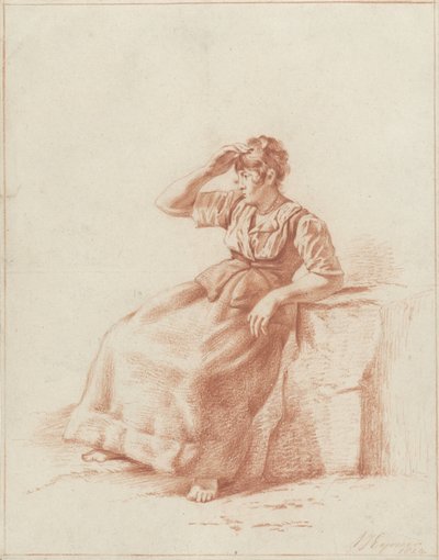 Jeune fille assise - Arnoldus Johannes Eymer