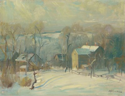 Village sous la neige - Arthur Clifton Goodwin