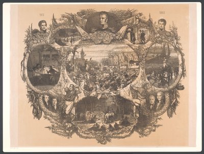 Plaque commémorative des fêtes de novembre 1863 - August Allebe