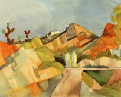 Paysage rocheux - August Macke