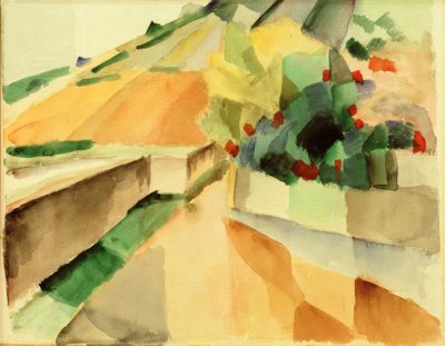 Vignobles au lac de Morat - August Macke