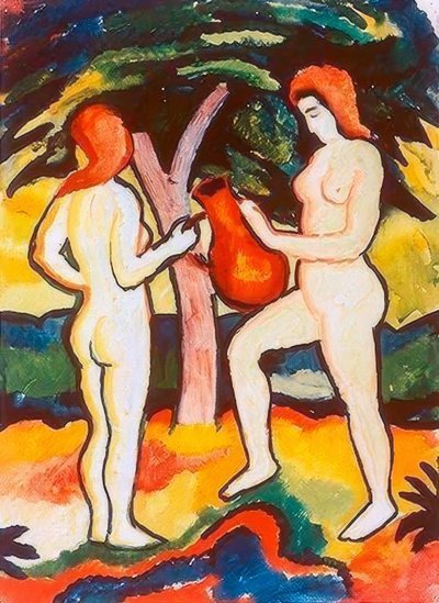 Deux nus avec cruche - August Macke