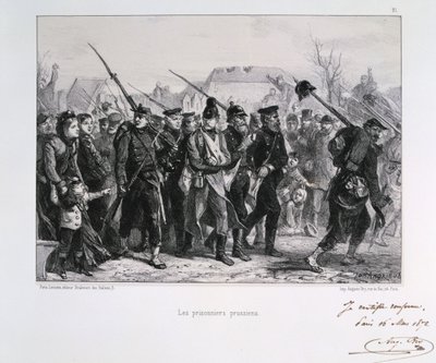 Prisonniers prussiens, guerre franco-prussienne - Auguste Bry