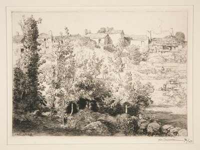 Le village de la Meule - Auguste Lepere