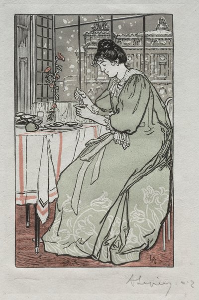 Almanach de Paris, 1897: Hiver - Auguste Louis Lepère