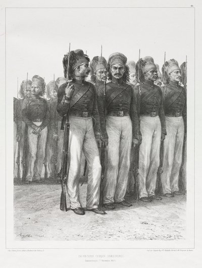 Infanterie turque, chasseurs, 1837 - Auguste Raffet