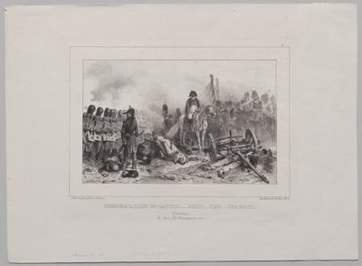 Album lithographique de 1837 : Demi-bataillon à gauche... Visez !... Feu !... Chargez - Auguste Raffet