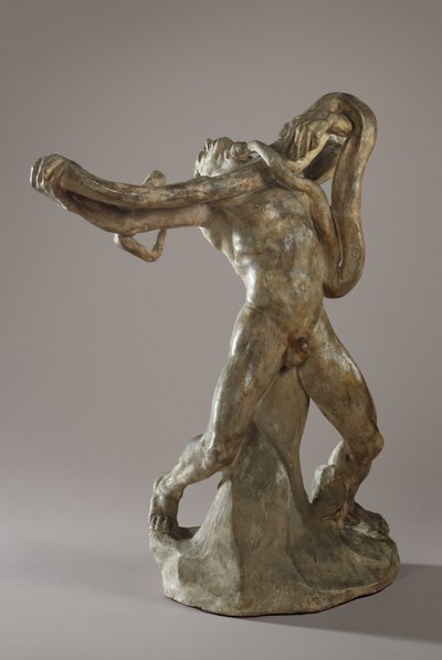 Homme avec serpent, vers 1886 - Auguste Rodin