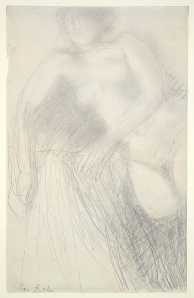 Nu féminin allongé - Auguste Rodin