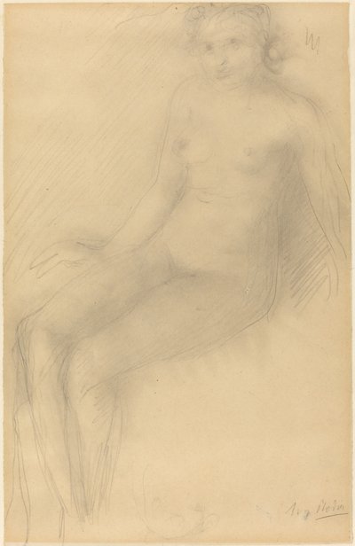 Femme nue assise - Auguste Rodin