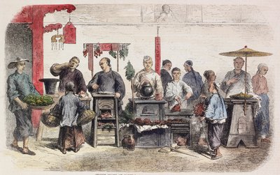 Cuisiniers de rue à Canton - Auguste after Borget