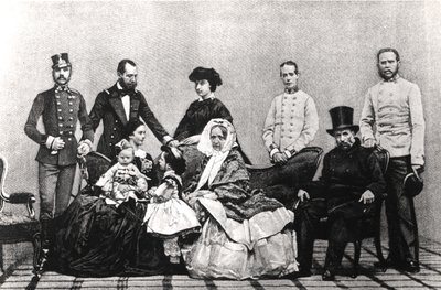 La famille impériale autrichienne, 1860 - Austrian School