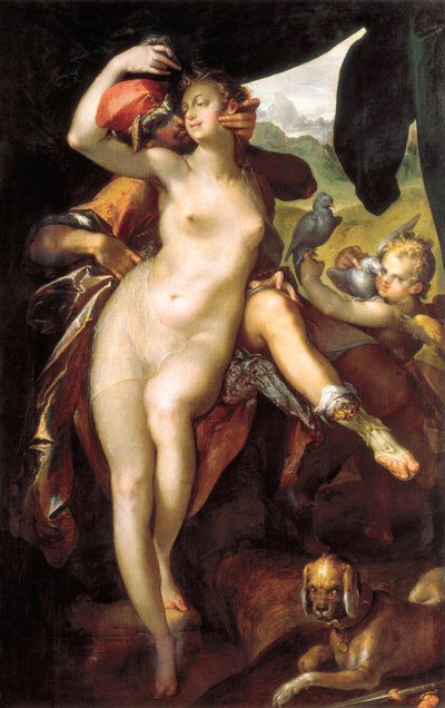 Vénus et Adonis - Bartholomaeus Spranger